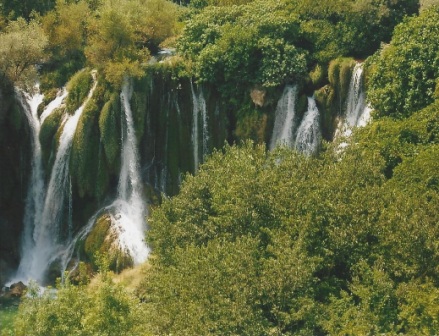 Kravice-Wasserfälle Studenci